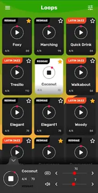 Drum Loops Reggae android App screenshot 5